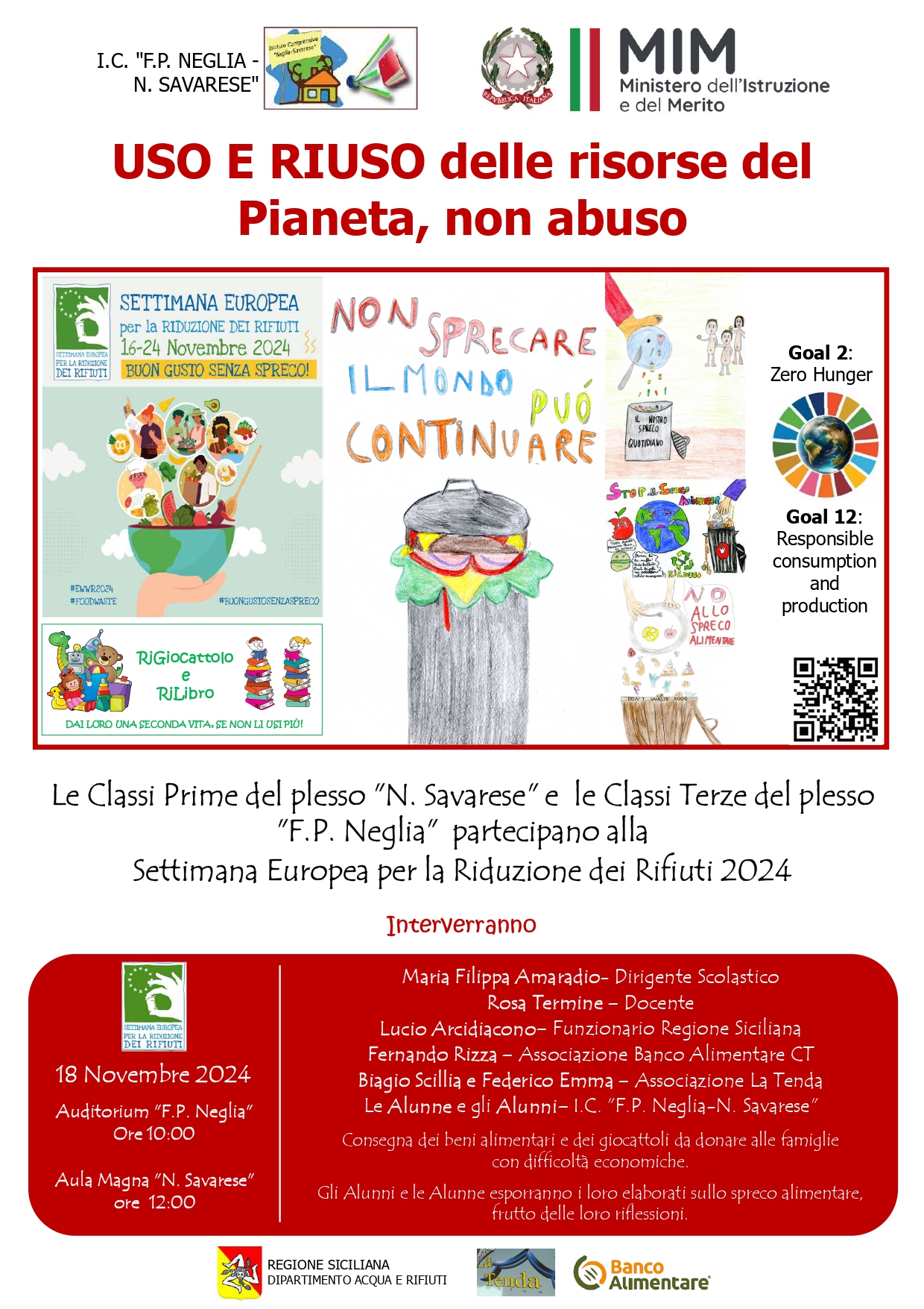 Progetto “USO E RIUSO delle risorse del Pianeta, non abuso”